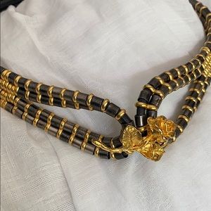 Gold & Silver Rose waist belt